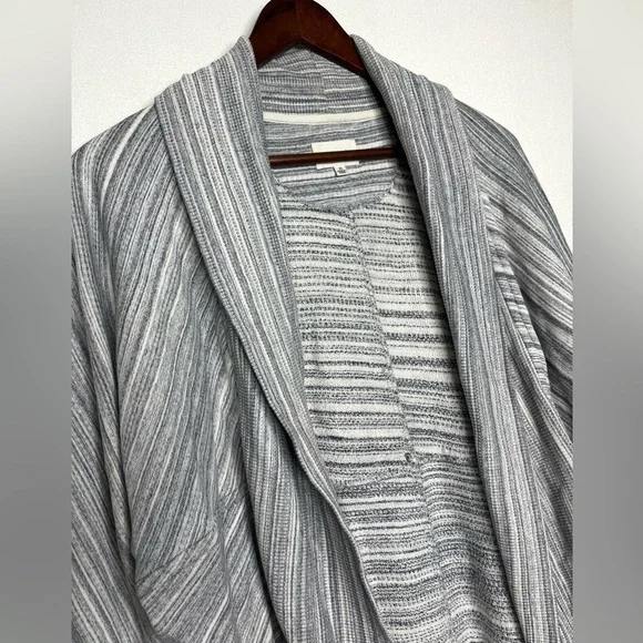 Aritzia Wilfred Diderot Open Front Cocoon Cardigan Light Heathered Grey Size XS - Picture 4 of 14